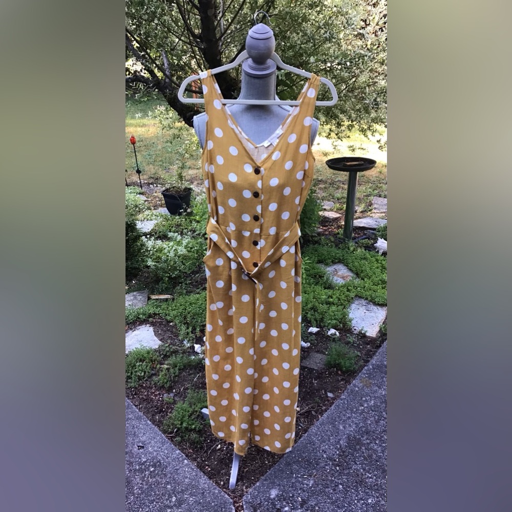 Monteau  Los Angeles Polka Dot Jumpsuit